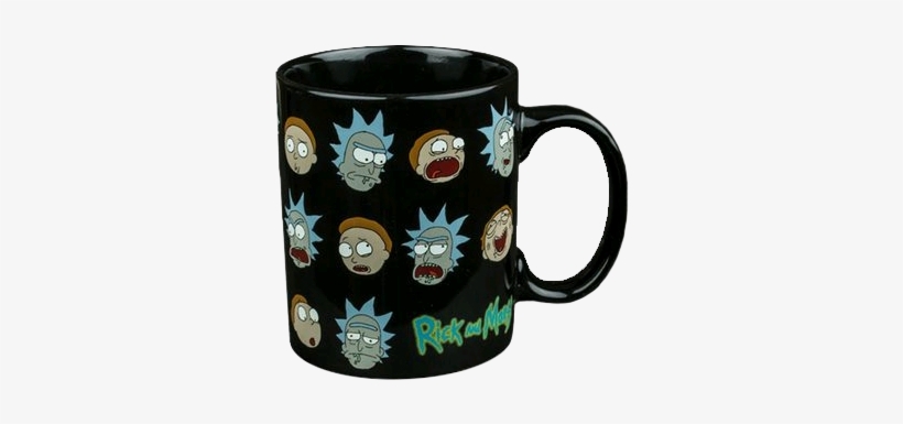 Rick & Morty - Rick & Morty - Many Face Of Mug, transparent png download