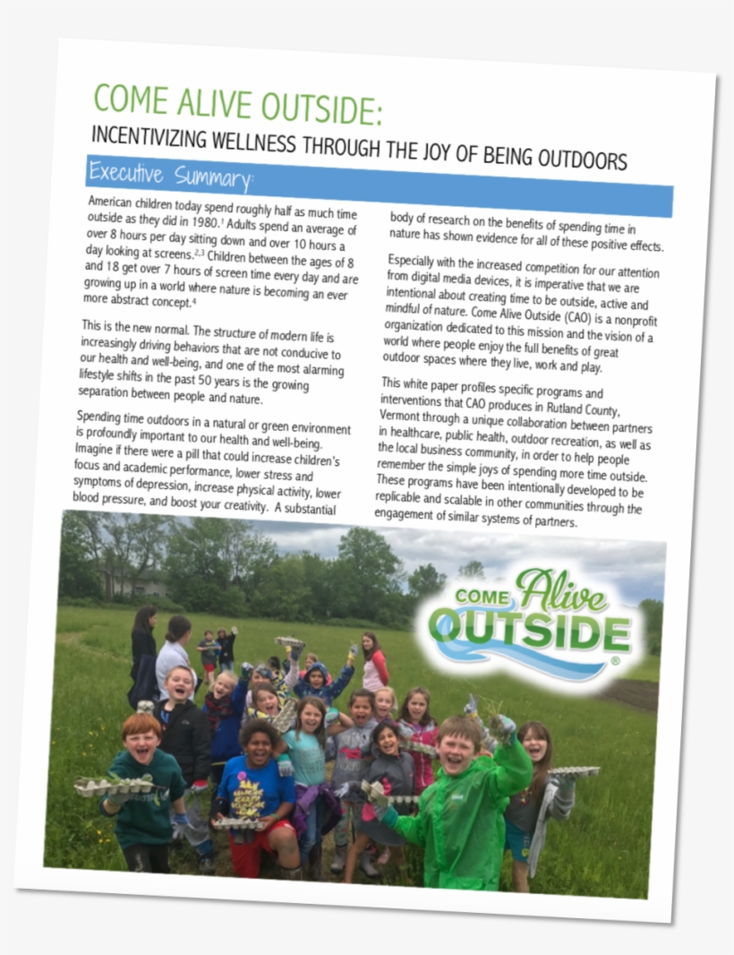 To Inspire Collaborative Community Systems - Come Alive Outside, transparent png download