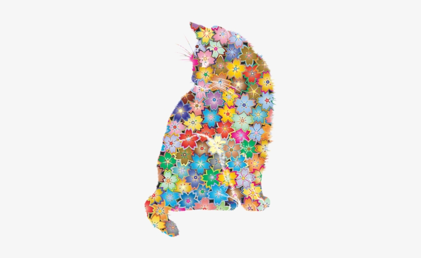 Kitten Florist,kitten,flower Cat,cat,red Cat,pink Cat, - Cat, transparent png download