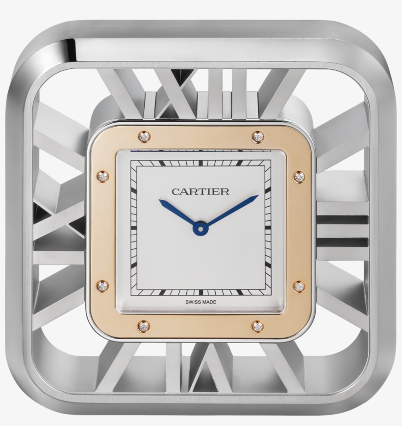 Santos 100 Skeleton Exceptional Desk Clocksolid Yellow, transparent png download