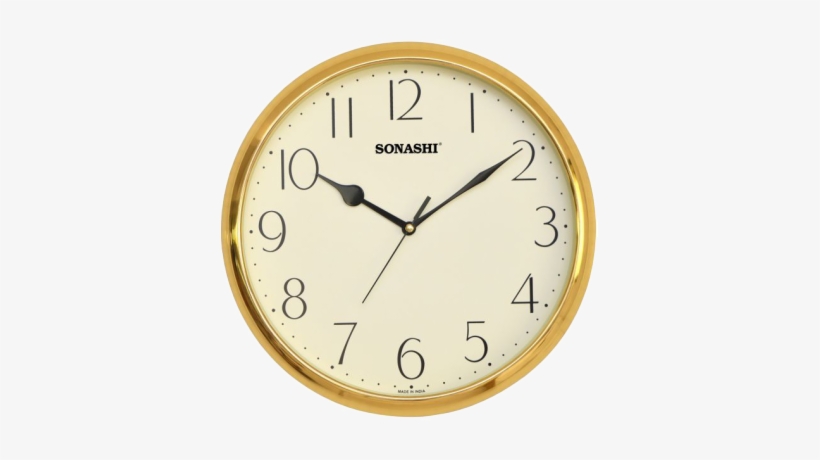 Sonashi Swc-801 Wall Clock Gold - Wall Clock Golden, transparent png download