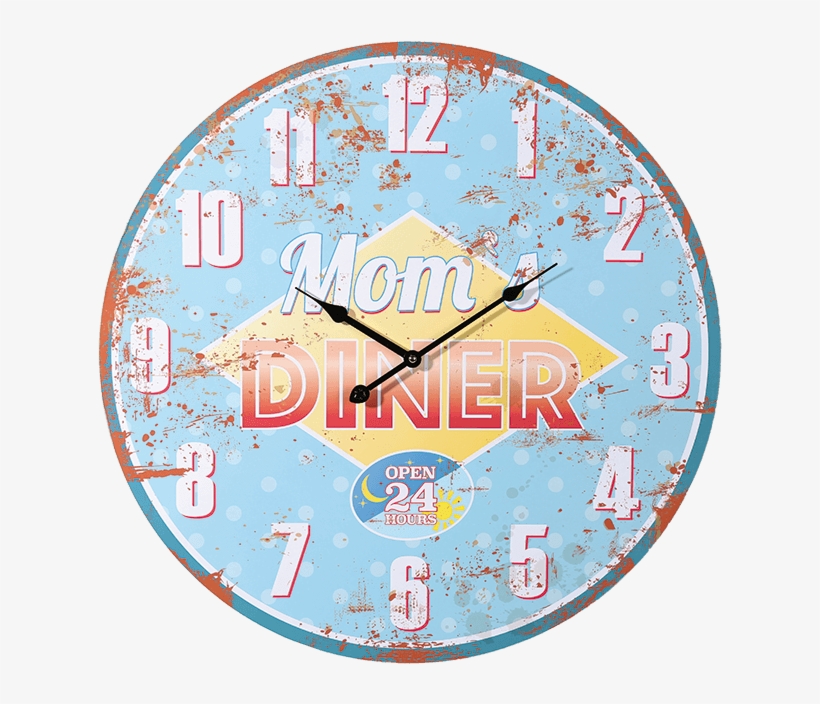 You Are Here - Vintage Coconut Vintage Coocnut Mom's Diner Wall Clock, transparent png download