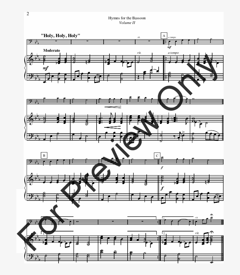 Hymns For The Bassoon Volume Ii Thumbnail - Thumbnail, transparent png download