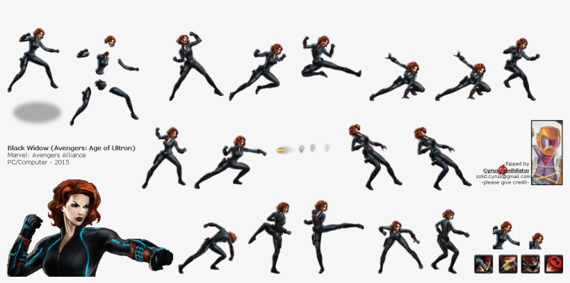 Click For Full Sized Image Black Widow - Black Widow, transparent png download