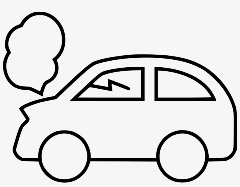 Car Accident - - Colouring Picture Of Car, transparent png download