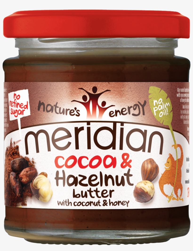 Cocoa & Hazelnut Updated Label - Meridian Cocoa Hazelnut Butter, transparent png download