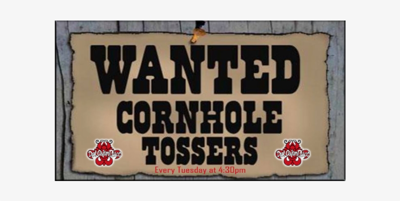Cornhole Wanted Poster Banner, transparent png download
