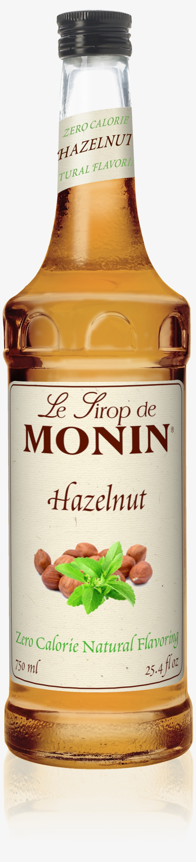 750 Ml Zero Calorie Natural Hazelnut - Monin Zero Calorie Natural Vanilla, transparent png download