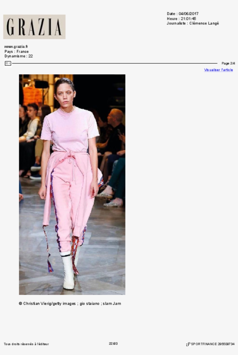 Grazia/kappa - Champion Pants Pink, transparent png download