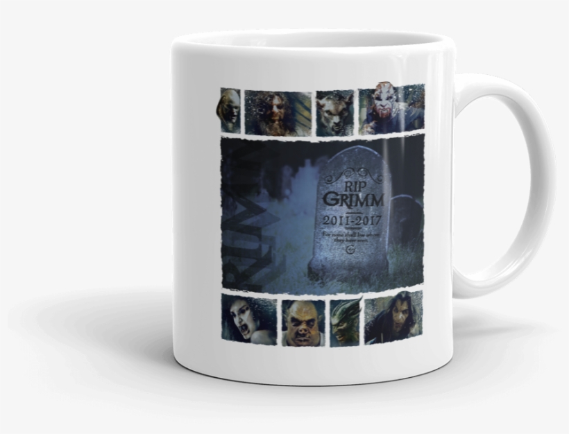 Grimm Rest In Peace White Mug - Coffee Cup, transparent png download