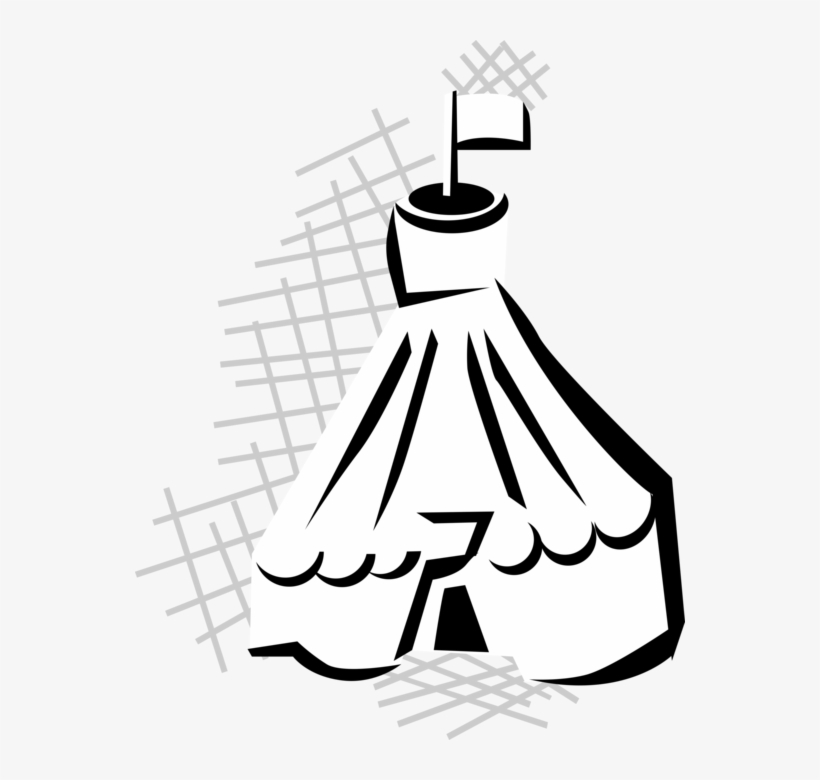 Vector Illustration Of Big Top Circus Carnival Tent - Circus, transparent png download