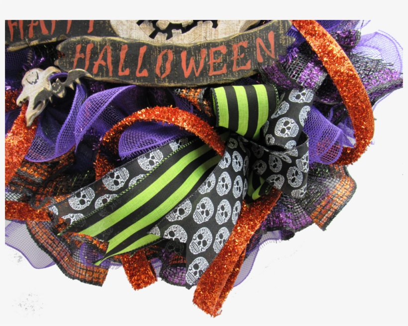 2017 Happy Halloween Skull Wreath Tutorial » 2017 Happy - Trendy Tree 2017 Happy Halloween Skull Wreath Kit, transparent png download