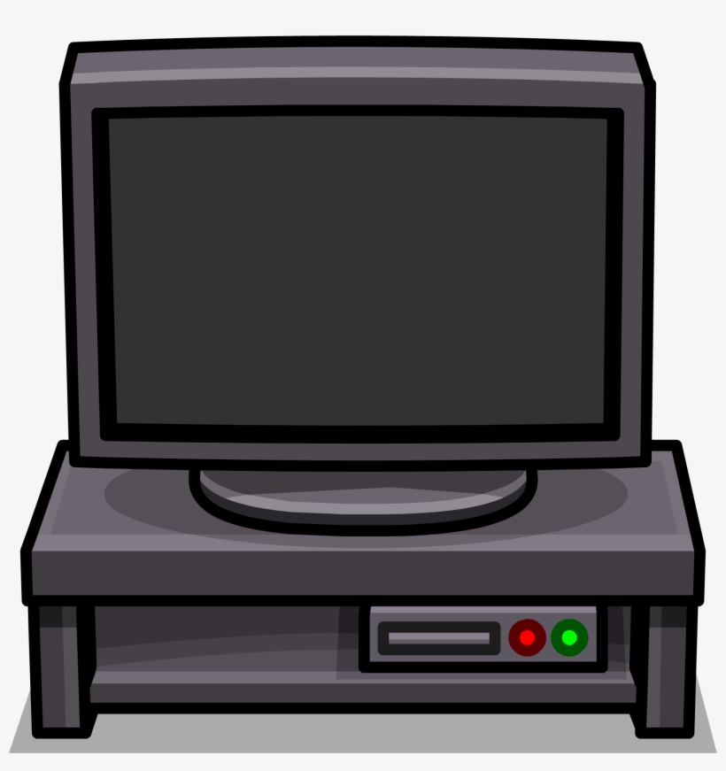 Black Tv Stand Sprite 001 - Entertainment Center, transparent png download