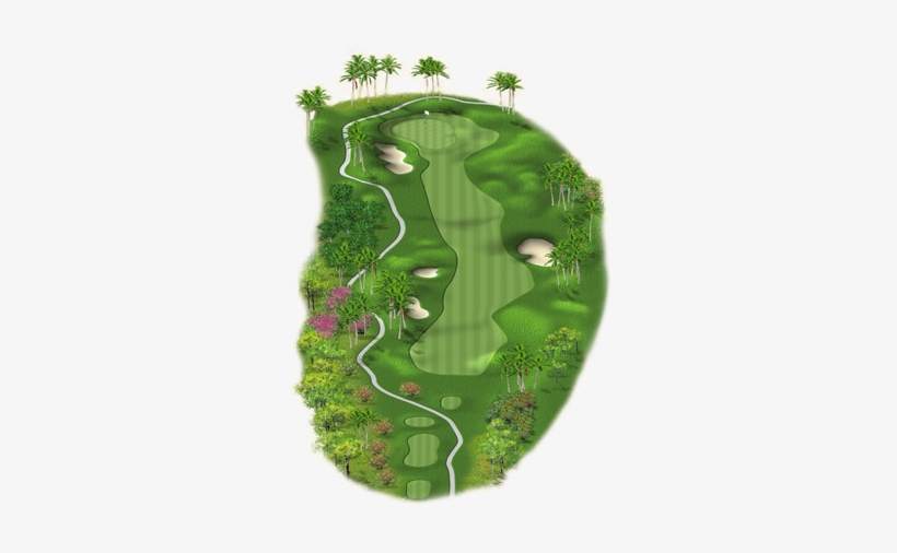 Navigate The Course - Golf Course Hole Png, transparent png download