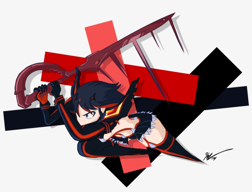 Log In To Report Abuse - Ryuko Kill La Kill Cartoon, transparent png download