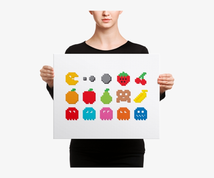 Pixel Pacman Canvas - Pac Man Clip Art, transparent png download