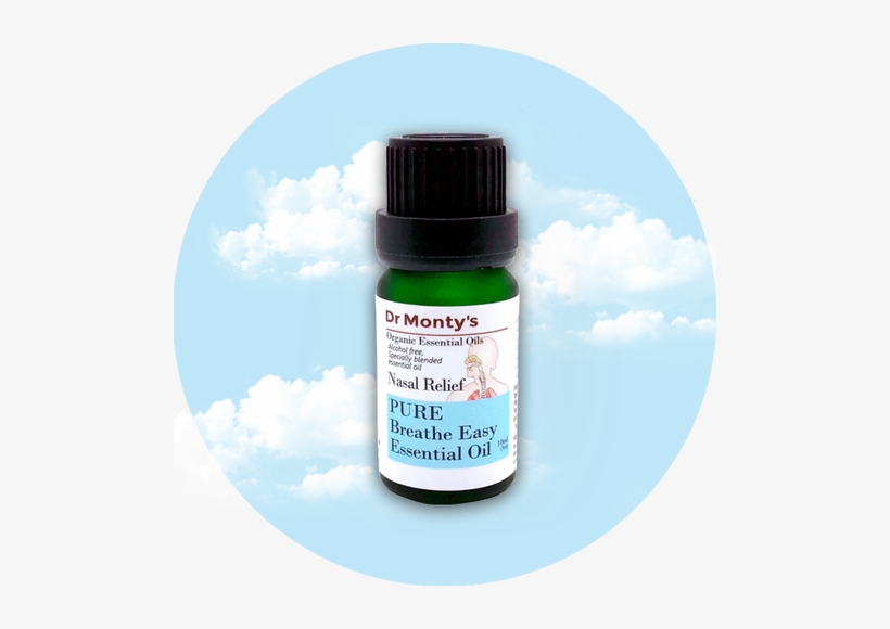 100% Organic Breathe Easy Essential Oil By Doctor Montys - Circle, transparent png download
