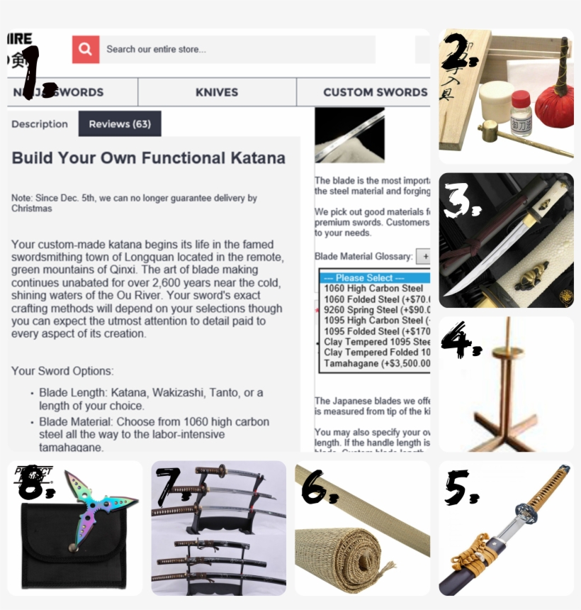 Ace Martial Arts Supply Japanese Samurai Katana Sword, transparent png download