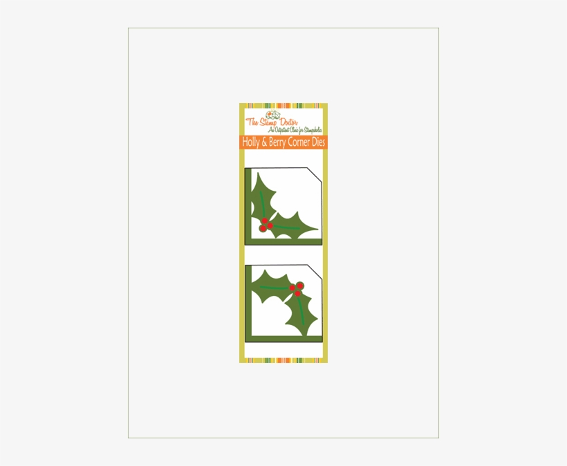 Holly & Berry Corner Dies - Die, transparent png download