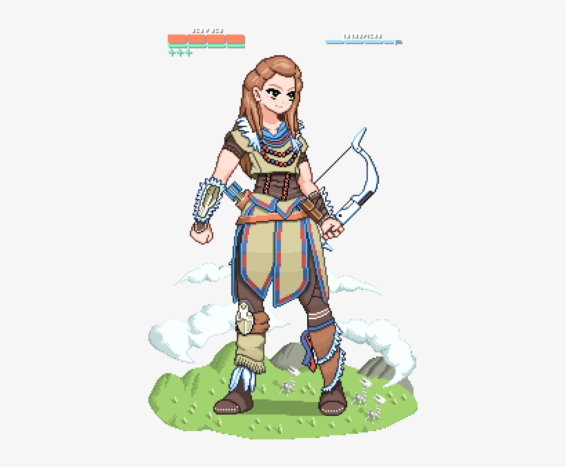Author Comments - Aloy Sprite, transparent png download