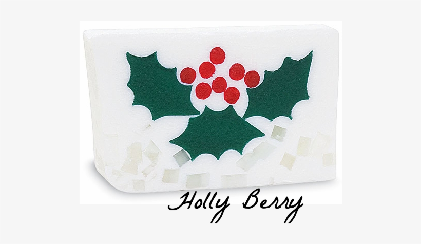 Christmas Soaps - Primal Elements Wrapped Bar Soap, Holly Berry, 200ml, transparent png download