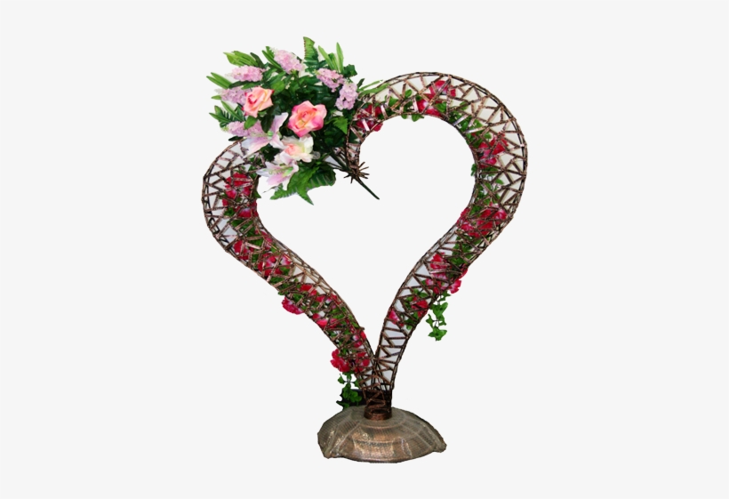 Floral Vine Heart Bronze Decoration - Bronze, transparent png download