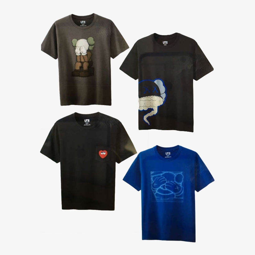 Uniqlo T Shirt Collab Kaws, transparent png download