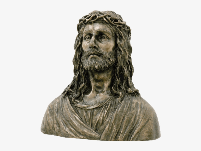 Jesus Bust Statue - Bronze Jesus Bust Sculpture By Veronese, transparent png download