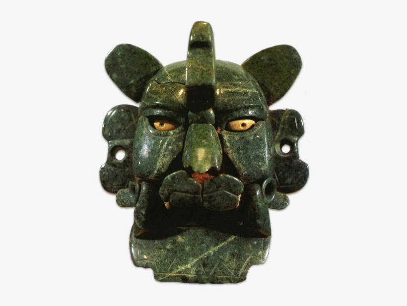 Jade Bat God Mask - Mask Of The Zapotec, transparent png download