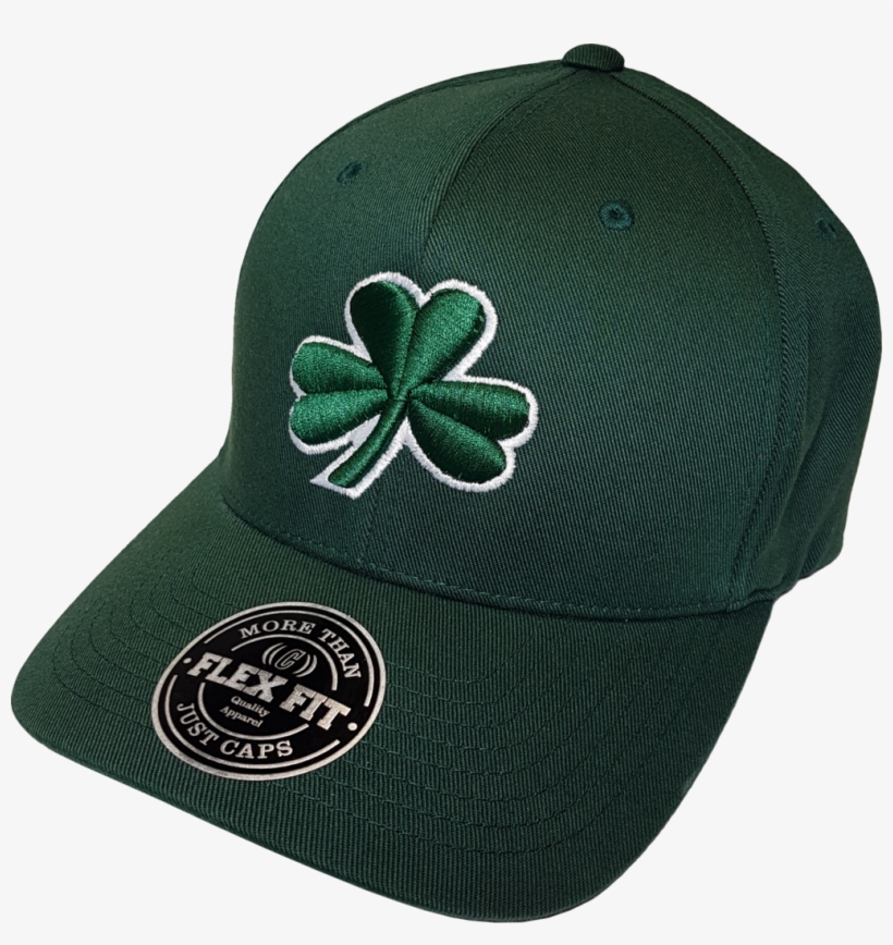 Irish Cap Clover Flex Fit Green With White More Than - Cap, transparent png download