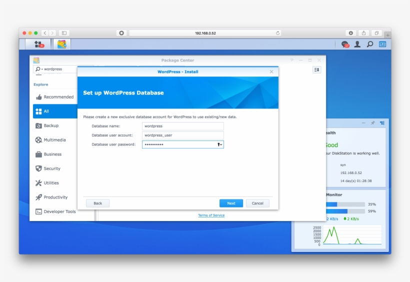 Enter A Username And Password For The Wordpress Database - Wordpress, transparent png download