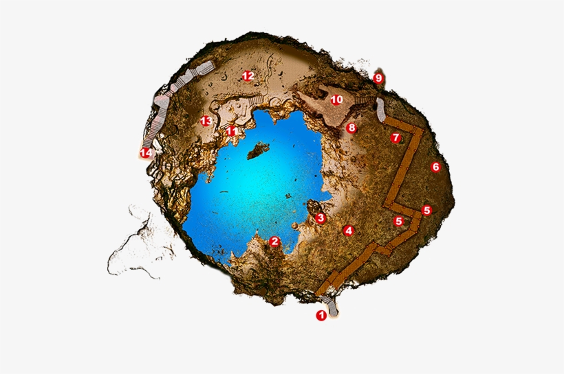Largest Stalactite In The Yucatan - Circle, transparent png download