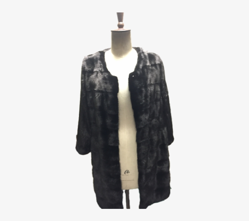 Vintage Black Mink Coat - Scarf, transparent png download