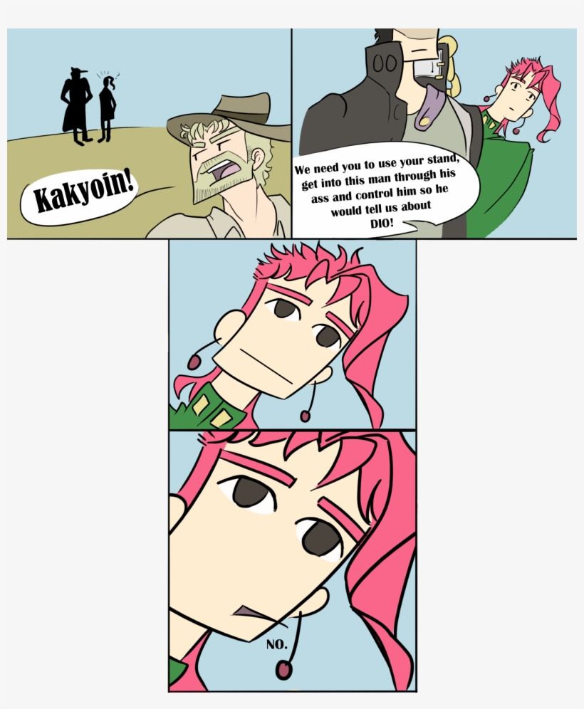 I Wonder Why Kakyoin Never Used Hierophant Green`s - Stone Free Hierophant Green, transparent png download