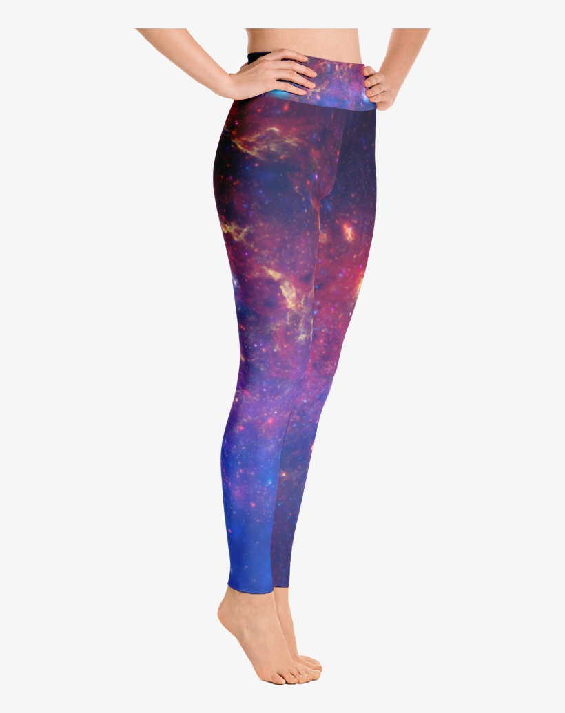 Milky Way Galaxy Leggings - Cool Rogue Yoga Pants, transparent png download