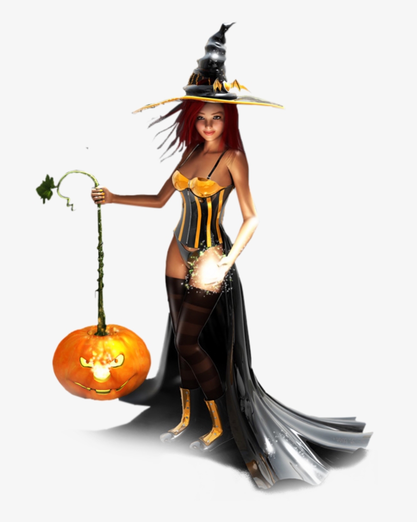 Halloween Sexy Witch - Sexy Halloween Witch Png, transparent png download