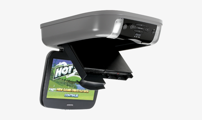 Mobile Video Overhead Playstation 2 Computer Entertainment - Audiovox 10.2" Wide Screen Overhead Flip Down Monitor, transparent png download
