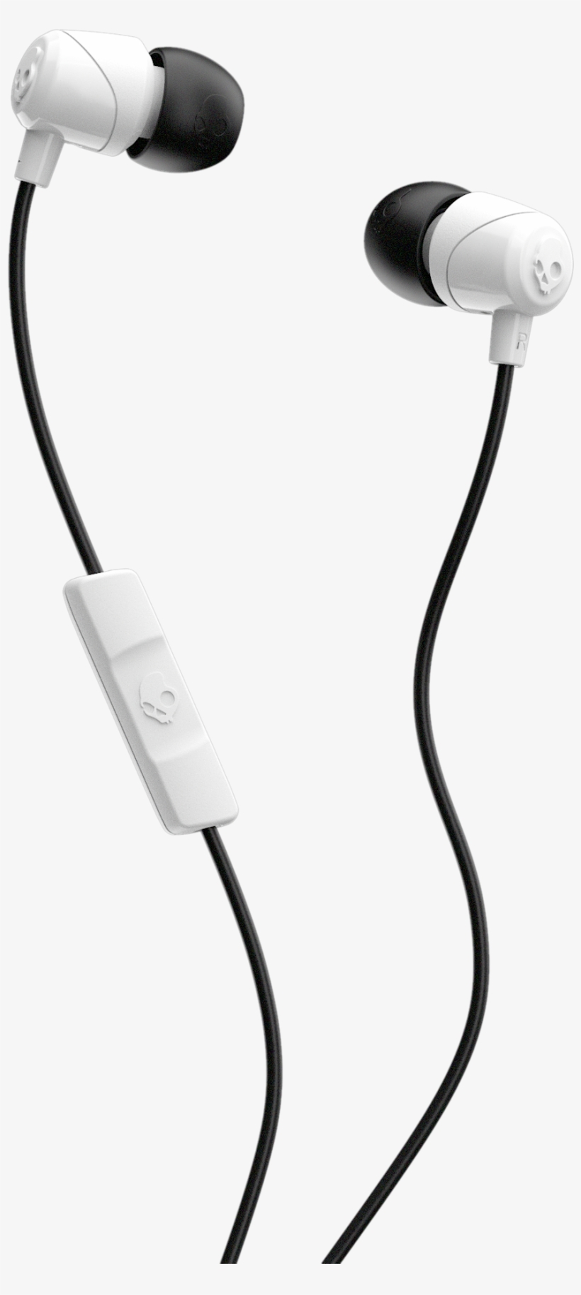 Skull Candy Jib W/mic White/black - Skullcandy On Ear Headphones With Mic, transparent png download