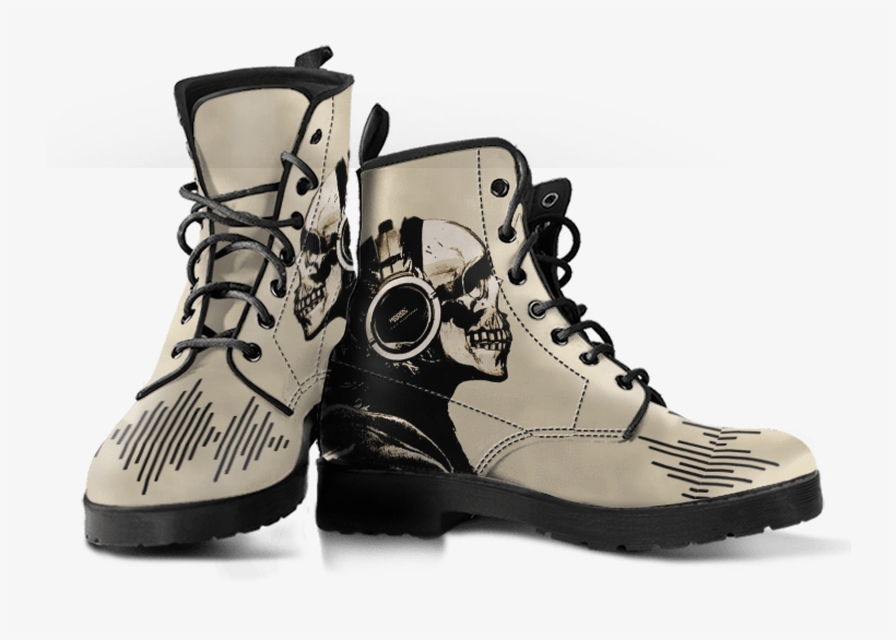 Skull Obsession Skull Headphones Boots - Bert Seahorses With Love Boots - Men & Women, transparent png download