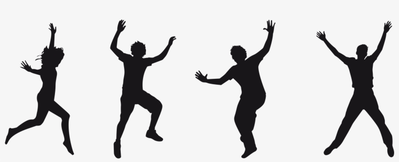 Joy Jumping Silhouette - Silhouette Humain, transparent png download