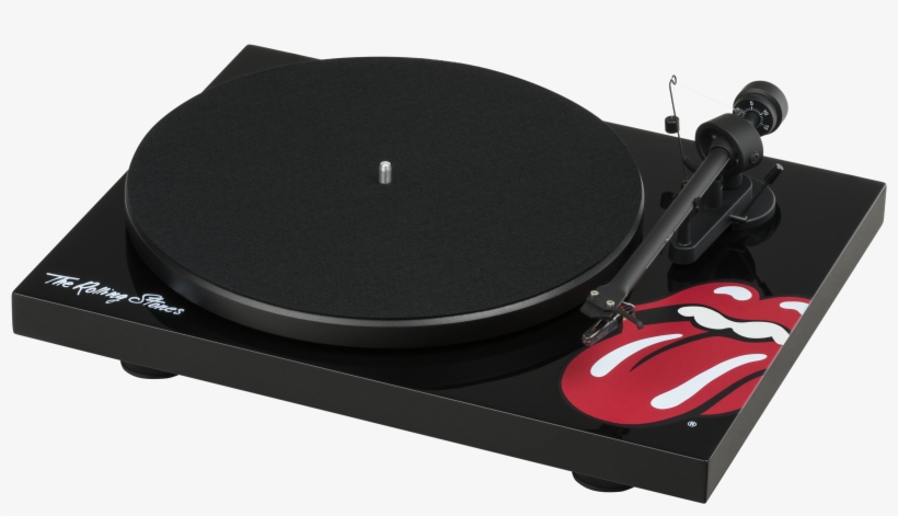 Pro Ject Paints It Black With New Rolling Stones Turntable - Rolling Stones Plattenspieler, transparent png download