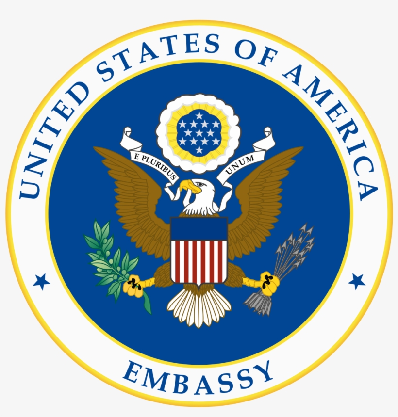 Seal Of An Embassy Of The United States Of America - United States Of America Embassy, transparent png download