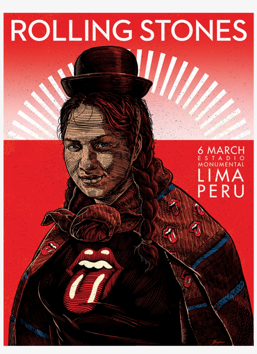 2 Mar - Rolling Stones Posters Of Latin American Tour 2016, transparent png download