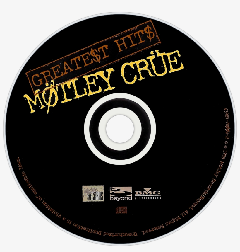 Mötley Crüe Greate$t Hit$ Cd Disc Image - Greatest Hits, transparent png download