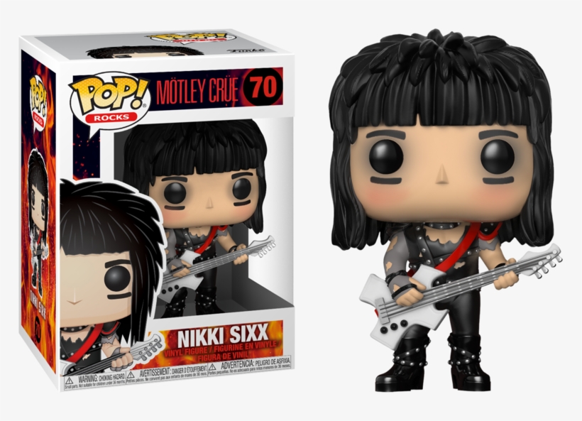 Nikki Sixx Pop Vinyl Figure - Motley Crue Vinyl Pop, transparent png download