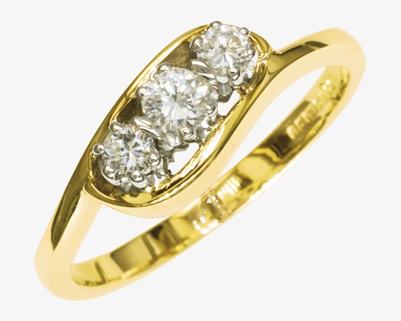 Ladies Shipton And Co Exclusive 9ct Yellow Gold Scroll - Engagement Ring, transparent png download