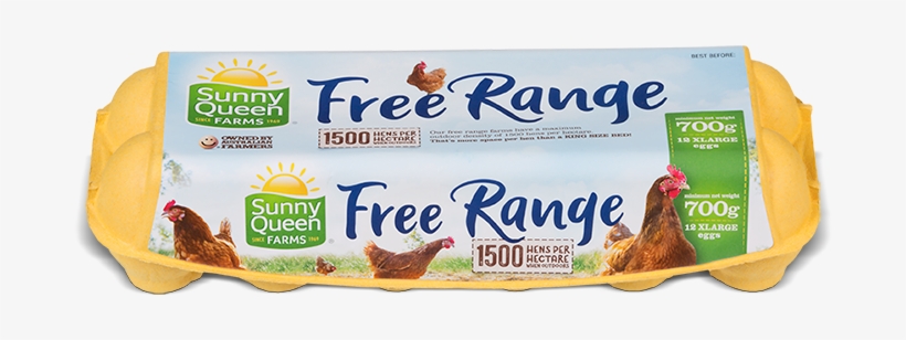 Free Range Eggs Pack Shot - Sunny Queen Eggs, transparent png download