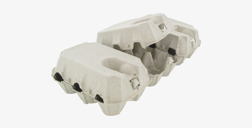 Egg Cartons In Moulded Fibre With Closed Lid Box For - Packaging And Labeling, transparent png download