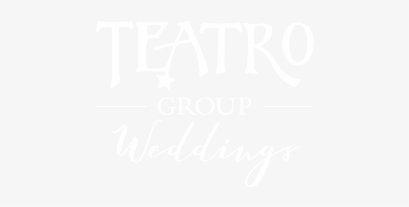 Teatro Group Wedding Logo White - Cucina Market Bistro Calgary, transparent png download
