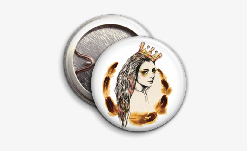 Lorde Sketch - Ahs - American Horror Coven Supreme - Button Badge, transparent png download